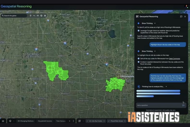 Google lanza un sistema de razonamiento geoespacial de IA para la ayuda ante desastres
