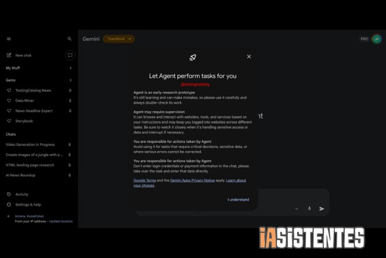 Google se prepara para el Gemini Agent, ¡el asistente web que realizará tareas por ti!